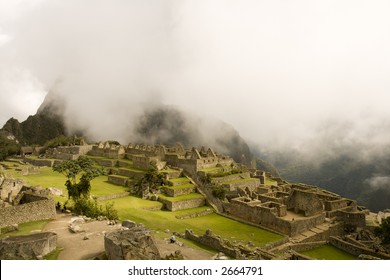 Fog Covered Machu Picchu