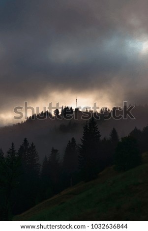 Similar – Rainy weather in the mountains