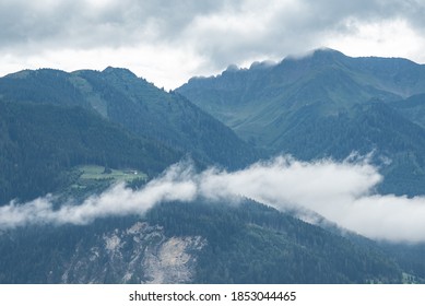 Fog And Landscape In Tyrol, Austria .