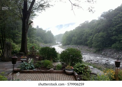 Fog Lifting Over Kaaterskill Clove.