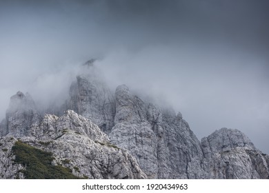 fog in the mountain tops 