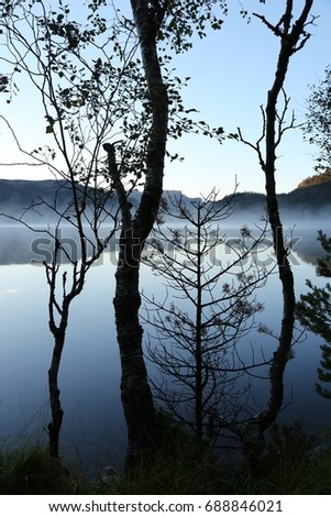 Similar – Spiegelung in der Morgenstunde