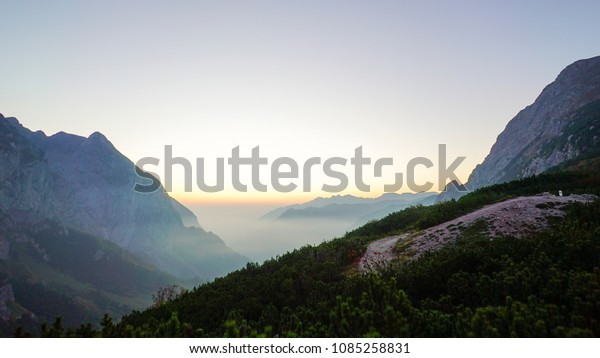 Fog On Mountains Carlvonstahl Haus Stock Photo Edit Now 1085258831