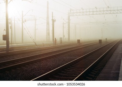 fog on the railway