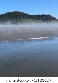 Fog Over The Ocean At Pacific Beach , WA.