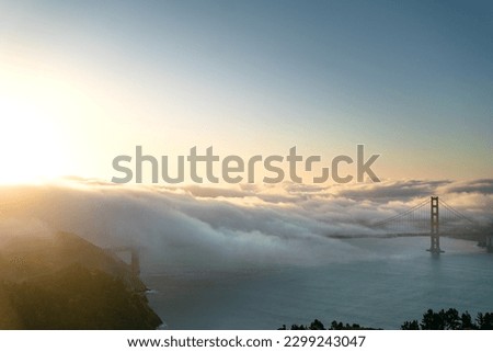 Fog Rolling In Over The Golden Gate Bridge