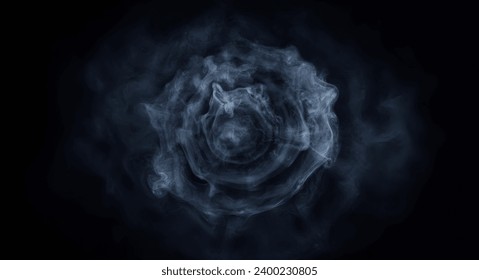 Fog or smoke isolated on black background. White cloudiness, mist or smog background.  - Powered by Shutterstock