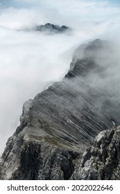 Fog-capped Peaks In The Berchtesgaden Alps