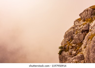 A foggy day in the mountains. - Shutterstock ID 1197950914