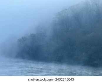 Foggy day with the river view