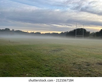 Foggy Footy Field At Centennial Park Sydney