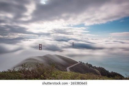 Foggy Golden Gate Sunrise