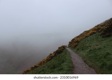 Foggy Misty Mountains Scottish Highlands Mist Fog Cliffs Brave Mossy Rainy Cloud Moss Nature Dark - Powered by Shutterstock