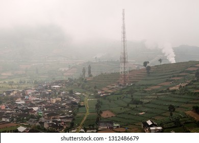 Foggy Morning In Dieng, Kabut. 