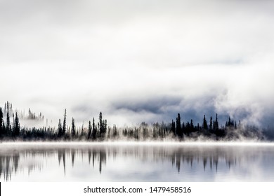 Foggy Mornings In Yukon, Canada