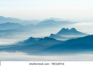 Foggy and mountain - Powered by Shutterstock