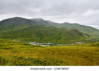 Foggy Mountain In Unalaska Island