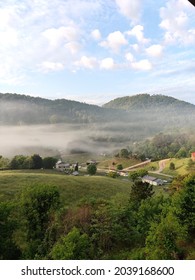 Foggy Sunrise In Waynesville NC