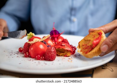 Foie Gras Pate On A Plate
