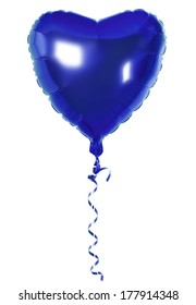 Foil Balloon Of Blue Heart