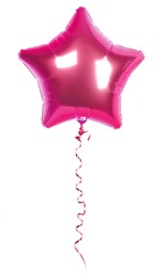 Foil Balloon Of Pink Star