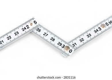 foldable tape Measure with white background - Shutterstock ID 2831116