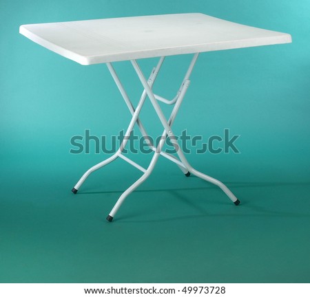 Foldaway table.