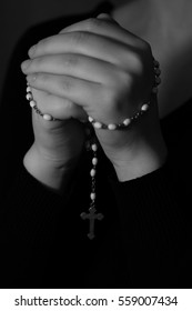 Folded Hands Rosary Stock Photo 559007434 | Shutterstock