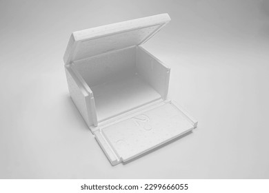 folded icebox in high res. images and isolated in white