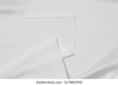 Folded Offwhite White Colored Fabric Texture Stock Photo 2173812935 ...