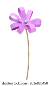 A Folded Paper Flower Banch With Clipping Path