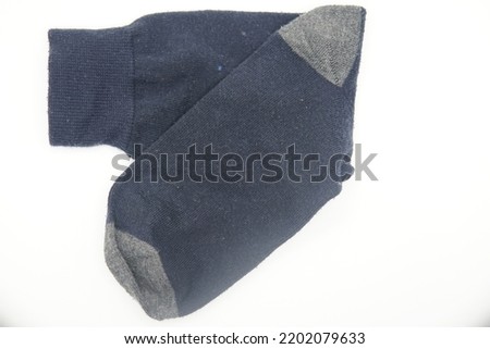 folded socks in dark gray