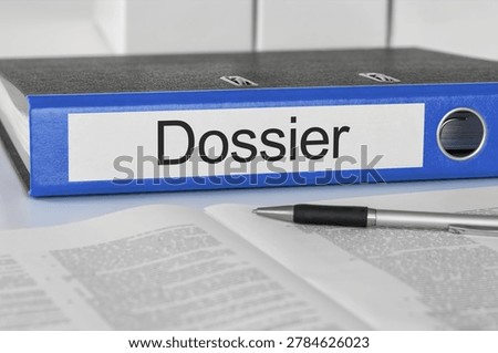 Folder with the label Dossier