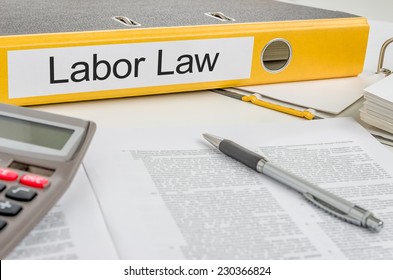 Folder With The Label Labor Law