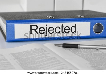 Folder with the label Rejected