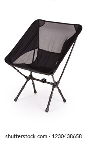 Folding Camping Chair On White Background 