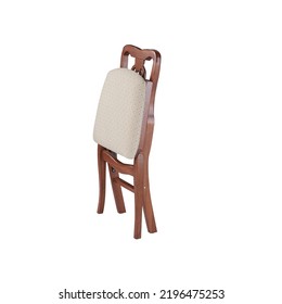 The Folding Chair Isolated On The White Background