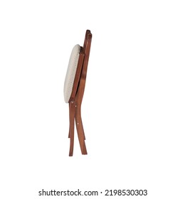 The Folding Chair Isolated On The White Background