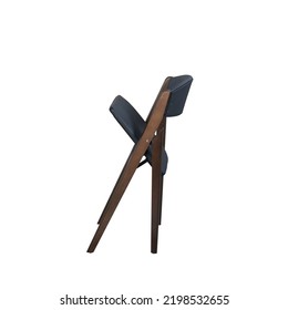 The Folding Chair Isolated On The White Background