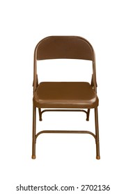 A Folding Chair Isolated On White