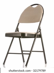 Folding Chair Isolated On A White Background