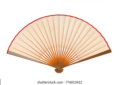 Folding fans isolated with white background