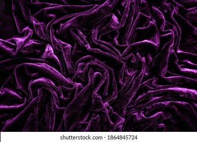 Folds Of Deep Purple Velvet Material, Background