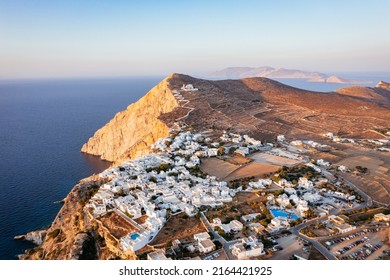 Folegandros Island, Cyclades Greek Islands, Greece. Aerial View