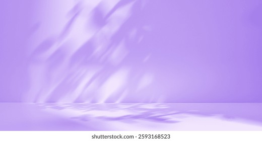Sombra follaje sobre lavanda