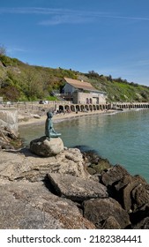 Folkestone, UK - Aril 20 2022: Folkestone Mermaid