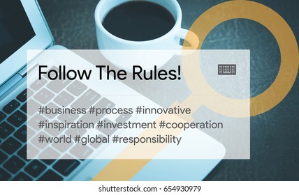 FOLLOW THE RULES! CONCEPT