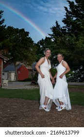 Following A Short Rain Shower On Their Wedding Day, This Couple Was Given An Opportunity For A Photo Most Do Not Get.  What A Very Special Day In Every Way.