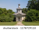 The folly (a building constructed primarily for decoration) in Dundurn Park, at Dundurn Castle, an 1830s historic neoclassical mansion on York Boulevard in Hamilton, Ontario, Canada.