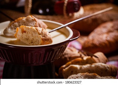 Fondue,Traditional Swiss Food For Winter